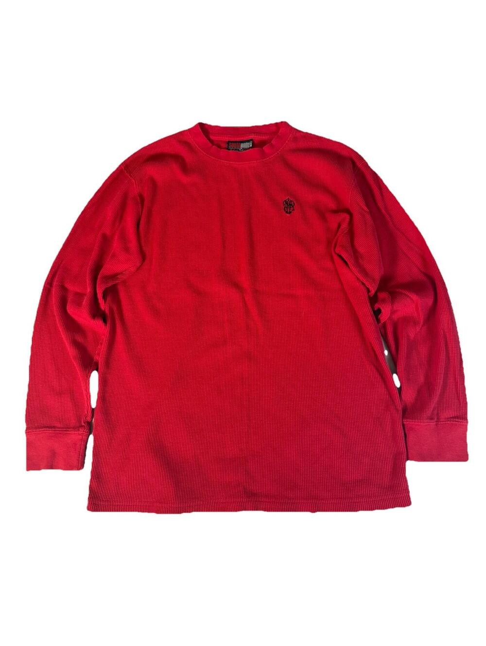 Y2K Southpole Thermal Shirt Men’s Large Long Sleeve Base Layer Waffle Knit Red